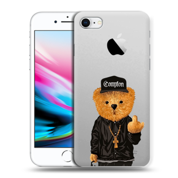 Силиконовый чехол на Iphone 8 с принтом Плюшевый медведь Силиконовый чехол на Iphone 8 с принтом Плюшевый медведь