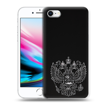 Силиконовый чехол на Iphone 8 с принтом Герб России Силиконовый чехол на Iphone 8 с принтом Герб России