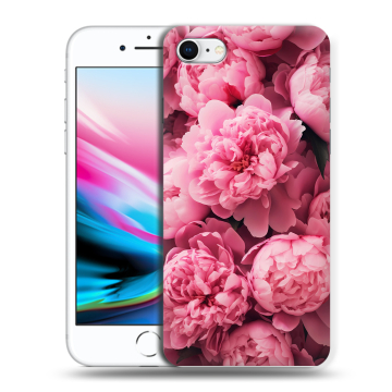 Силиконовый чехол на Iphone 8 с принтом цветы пионы Силиконовый чехол на Iphone 8 с принтом цветы пионы