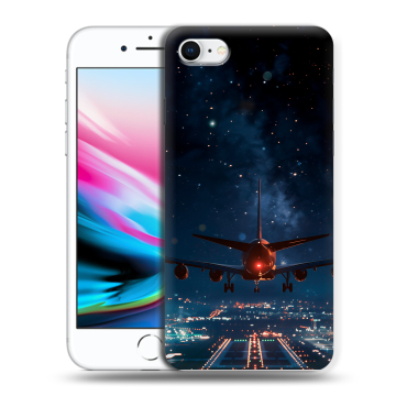 Силиконовый чехол на Iphone 8 с принтом самолет Силиконовый чехол на Iphone 8 с принтом самолет