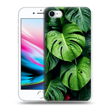 Силиконовый чехол на Iphone 8 с принтом Листья Силиконовый чехол на Iphone 8 с принтом Листья