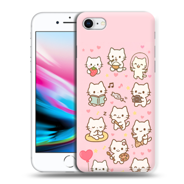 Силиконовый чехол на Iphone 8 с принтом Hello Kitty Хелоу Кити Силиконовый чехол на Iphone 8 с принтом Hello Kitty Хелоу Кити