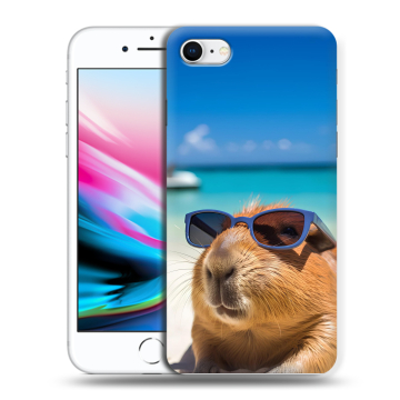 Силиконовый чехол на Iphone 8 с принтом Капибара