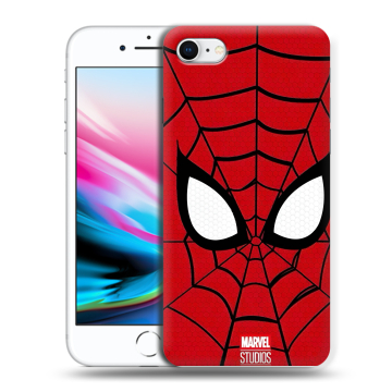 Силиконовый чехол на Iphone 8 с принтом человек паук spiderman