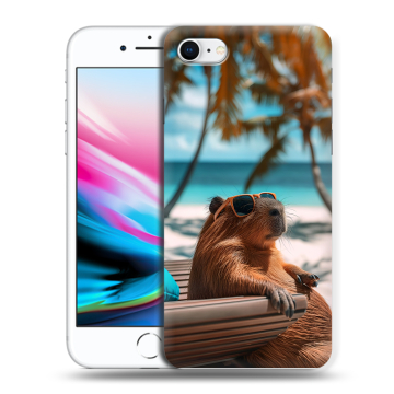 Силиконовый чехол на Iphone 8 с принтом Капибара