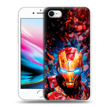 Силиконовый чехол на Iphone 8 с принтом Железный человек Ironman Силиконовый чехол на Iphone 8 с принтом Железный человек Ironman