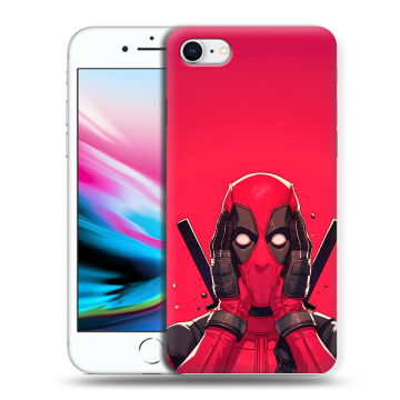 Силиконовый чехол на Iphone 8 с принтом Дедпул Deadpool Силиконовый чехол на Iphone 8 с принтом Дедпул Deadpool