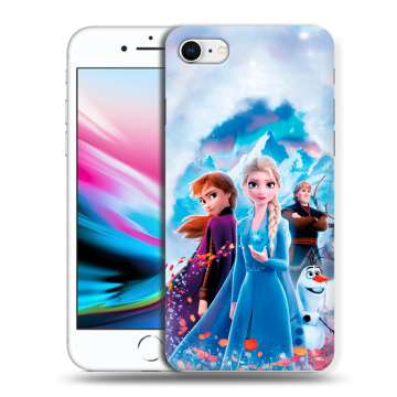 Силиконовый чехол на Iphone 8 с принтом Холодное сердце Frozen