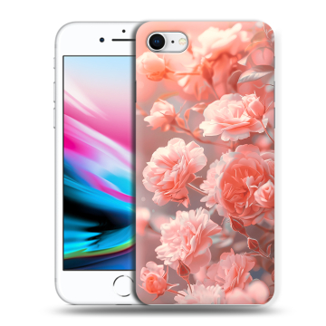 Силиконовый чехол на Iphone 8 с принтом Розы цветы Силиконовый чехол на Iphone 8 с принтом Розы цветы
