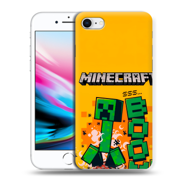 Силиконовый чехол на Iphone 8 с принтом Майнкрафт Minecraft Силиконовый чехол на Iphone 8 с принтом Майнкрафт Minecraft