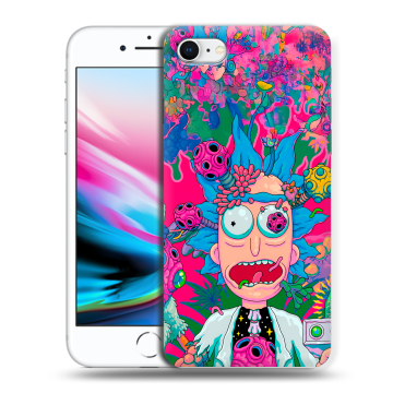 Силиконовый чехол на Iphone 8 с принтом Рик и Морти Rick Morty Силиконовый чехол на Iphone 8 с принтом Рик и Морти Rick Morty