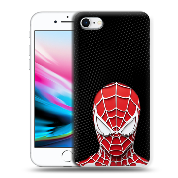 Силиконовый чехол на Iphone 8 с принтом человек паук spiderman Силиконовый чехол на Iphone 8 с принтом человек паук spiderman