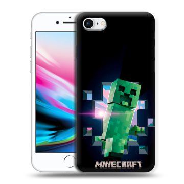 Силиконовый чехол на Iphone 8 с принтом Майнкрафт Minecraft Силиконовый чехол на Iphone 8 с принтом Майнкрафт Minecraft