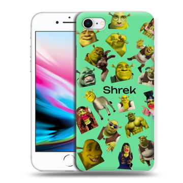 Силиконовый чехол на Iphone 8 с принтом Шрек Shrek Силиконовый чехол на Iphone 8 с принтом Шрек Shrek
