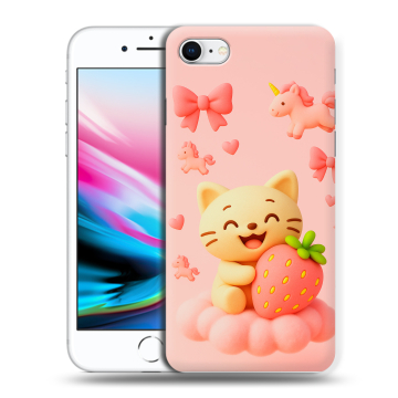 Силиконовый чехол на Iphone 8 с принтом для девочек Силиконовый чехол на Iphone 8 с принтом для девочек