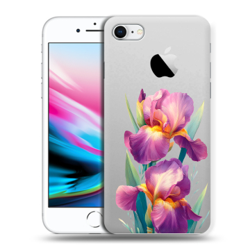 Силиконовый чехол на Iphone 8 с принтом Цветы орхидеи Силиконовый чехол на Iphone 8 с принтом Цветы орхидеи
