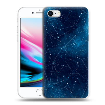 Силиконовый чехол на Iphone 8 с принтом Космос звезды Силиконовый чехол на Iphone 8 с принтом Космос звезды