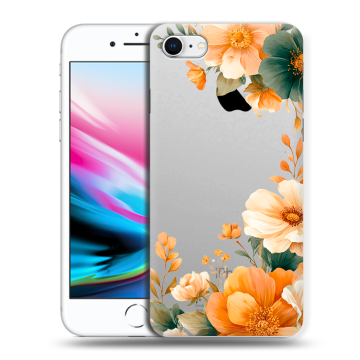 Силиконовый чехол на Iphone 8 с принтом Цветы принт Силиконовый чехол на Iphone 8 с принтом Цветы принт