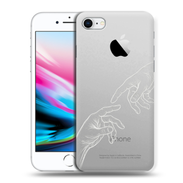 Силиконовый чехол на Iphone 8 с принтом Сотворение мира Силиконовый чехол на Iphone 8 с принтом Сотворение мира