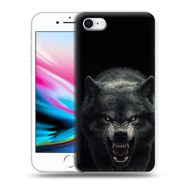 Силиконовый чехол на Iphone 8 с принтом Волк
