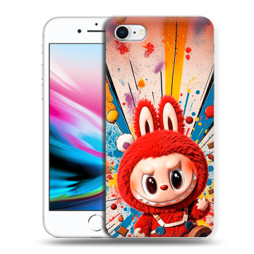 Силиконовый чехол на Iphone 8 с принтом Labubu Лабубу