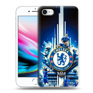 Силиконовый чехол на Iphone 8 с принтом Chelsea Челси Силиконовый чехол на Iphone 8 с принтом Chelsea Челси