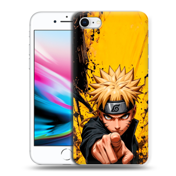 Силиконовый чехол на Iphone 8 с принтом Naruto Наруто
