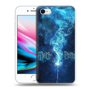 Силиконовый чехол на Iphone 8 с принтом Harry Potter Гарри Поттер