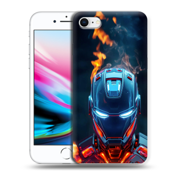 Силиконовый чехол на Iphone 8 с принтом IronMan Железный человек Силиконовый чехол на Iphone 8 с принтом IronMan Железный человек