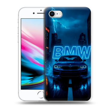 Силиконовый чехол на Iphone 8 с принтом BMW БМВ