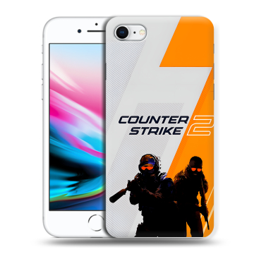 Силиконовый чехол на Iphone 8 с принтом Counter Strike Силиконовый чехол на Iphone 8 с принтом Counter Strike
