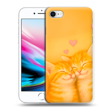 Силиконовый чехол на Iphone 8 с принтом Милые котята Силиконовый чехол на Iphone 8 с принтом Милые котята