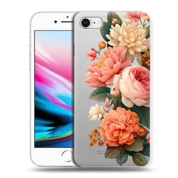 Силиконовый чехол на Iphone 8 с принтом цветы Силиконовый чехол на Iphone 8 с принтом цветы