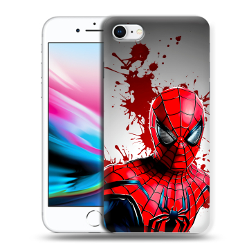 Силиконовый чехол на Iphone 8 с принтом Spiderman Человек паук Силиконовый чехол на Iphone 8 с принтом Spiderman Человек паук
