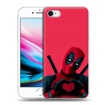 Силиконовый чехол на Iphone 8 с принтом Дедпул Deadpool Силиконовый чехол на Iphone 8 с принтом Дедпул Deadpool