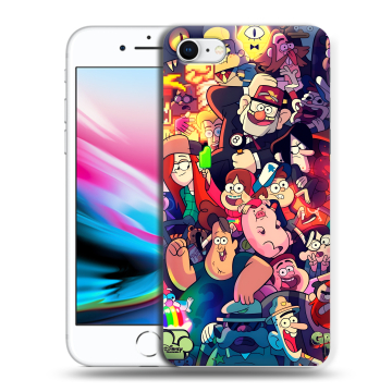 Силиконовый чехол на Iphone 8 с принтом Gravity Falls Гравити Фолз Силиконовый чехол на Iphone 8 с принтом Gravity Falls Гравити Фолз