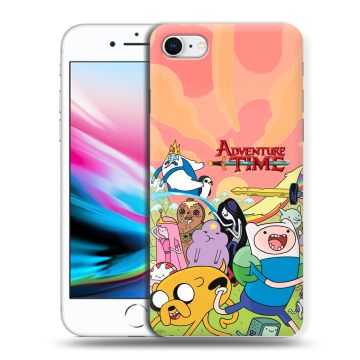 Силиконовый чехол на Iphone 8 с принтом Adventure time Время приключений Силиконовый чехол на Iphone 8 с принтом Adventure time Время приключений