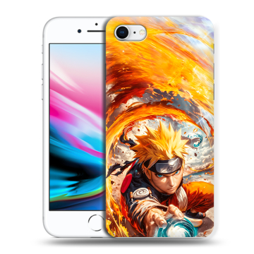 Силиконовый чехол на Iphone 8 с принтом Аниме Наруто Naruto