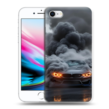 Силиконовый чехол на Iphone 8 с принтом BMW БМВ