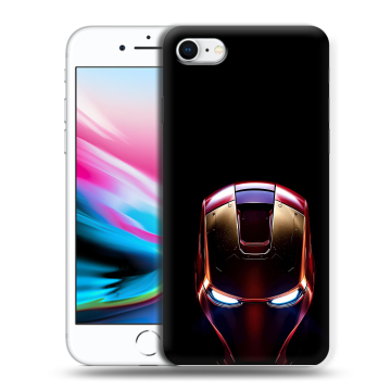 Силиконовый чехол на Iphone 8 с принтом IronMan Железный человек