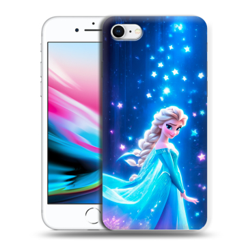 Силиконовый чехол на Iphone 8 с принтом Холодное сердце Frozen