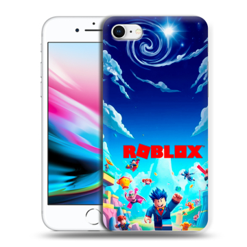 Силиконовый чехол на Iphone 8 с принтом Roblox Роблокс Силиконовый чехол на Iphone 8 с принтом Roblox Роблокс