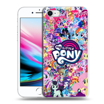 Силиконовый чехол на Iphone 8 с принтом My little pony Дружба чудо