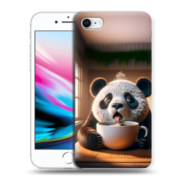 Силиконовый чехол на Iphone 8 с принтом смешная панда Силиконовый чехол на Iphone 8 с принтом смешная панда