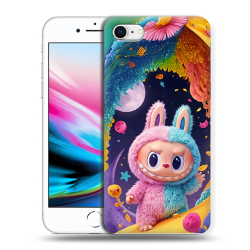 Силиконовый чехол на Iphone 8 с принтом Labubu Лабубу Силиконовый чехол на Iphone 8 с принтом Labubu Лабубу