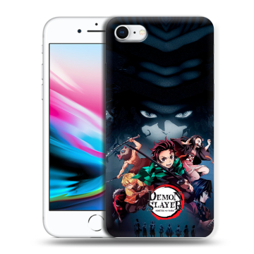 Силиконовый чехол на Iphone 8 с принтом Demon Slayer Клинок рассекающий демонов Силиконовый чехол на Iphone 8 с принтом Demon Slayer Клинок рассекающий демонов