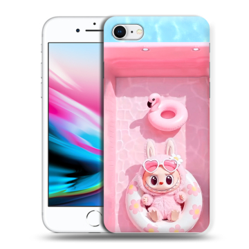 Силиконовый чехол на Iphone 8 с принтом Labubu Лабубу
