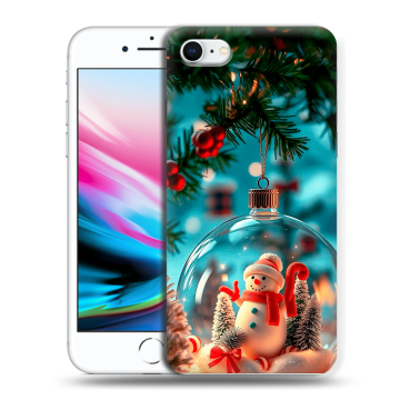 Силиконовый чехол на Iphone 8 с принтом Новый год Силиконовый чехол на Iphone 8 с принтом Новый год