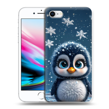 Силиконовый чехол на Iphone 8 с принтом Новый год Силиконовый чехол на Iphone 8 с принтом Новый год