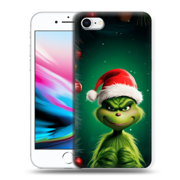 Силиконовый чехол на Iphone 8 с принтом Гринч Новый год Рождество Силиконовый чехол на Iphone 8 с принтом Гринч Новый год Рождество